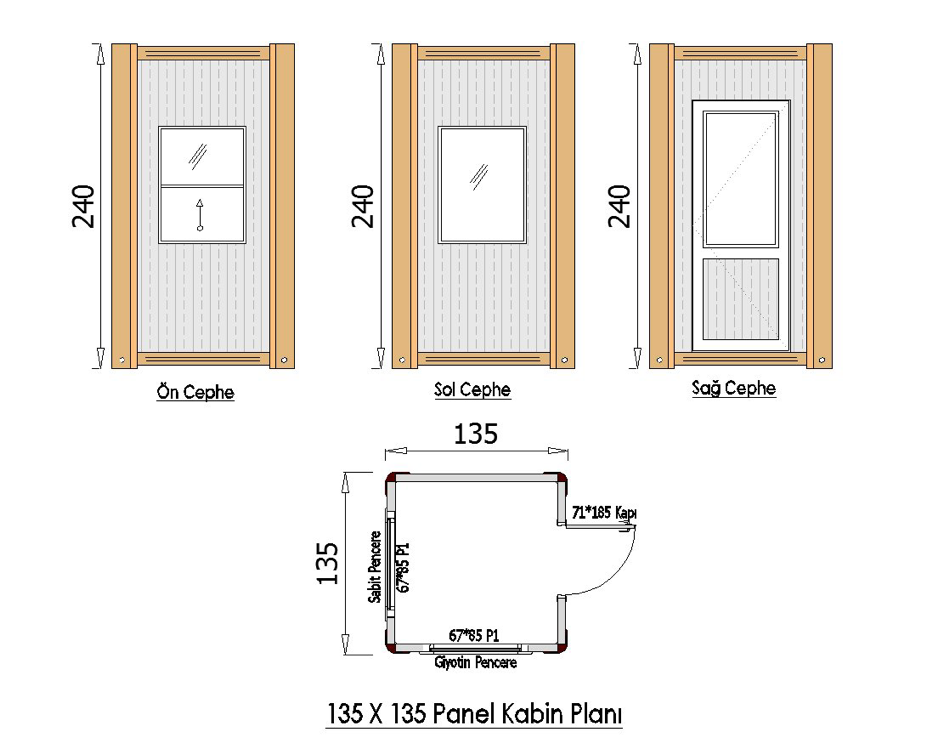 YENİ 135x135 Panel Kabin